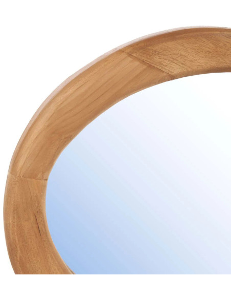 Miroir mural Organique 60x40 Bois de teck Naturel Organic 