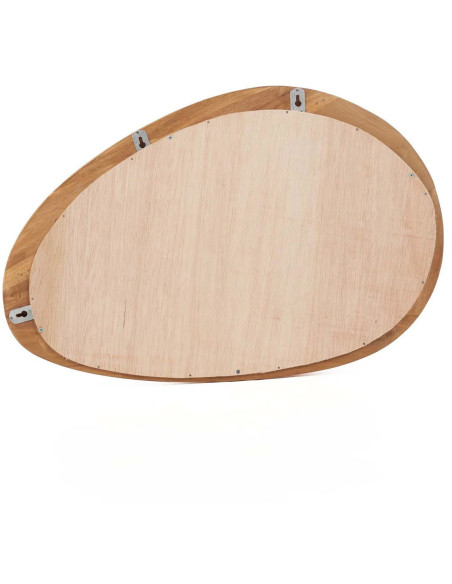 Miroir mural Organique 60x40 Bois de teck Naturel Organic 