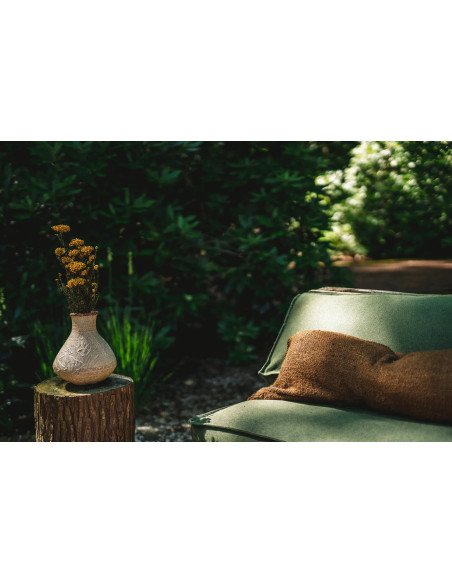 Housse de coussin XL Rectangulaire 100x35 en Coton Brun avec franges The Oh My Gee 