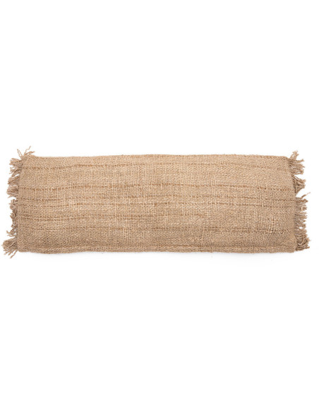 Housse de coussin XL Rectangulaire 100x35 en Coton Beige avec franges The Oh My Gee 