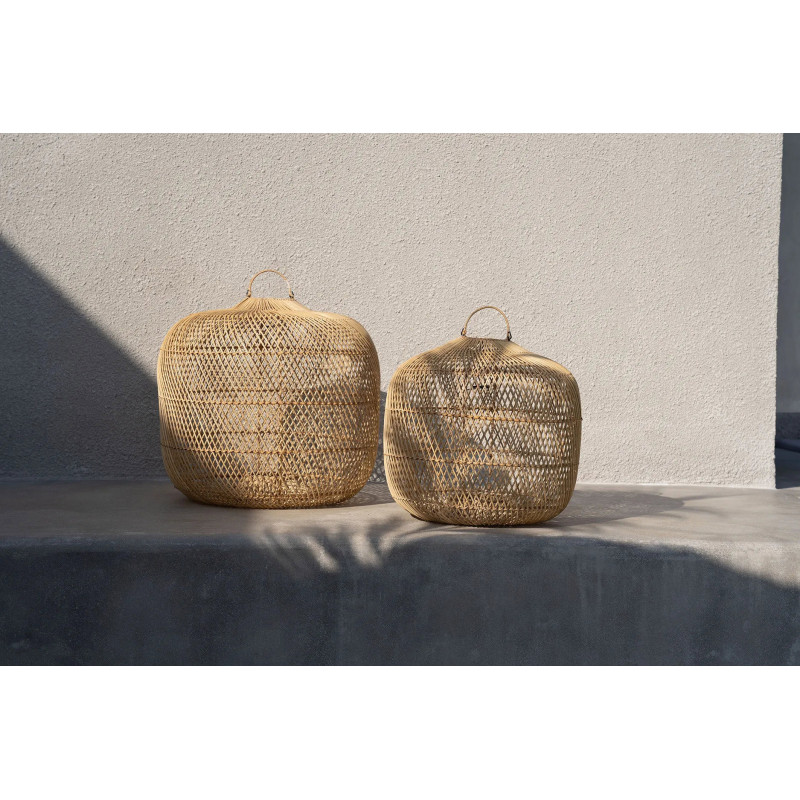 Abat-jour pour suspension 48 cm Rotin Naturel The Batu Bolong 