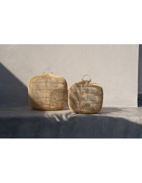 Abat-jour pour suspension 48 cm Rotin Naturel The Batu Bolong 