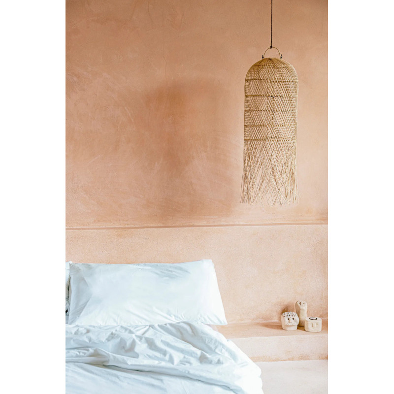 Abat-jour pour suspension 30x80 Rotin Naturel The Squid 