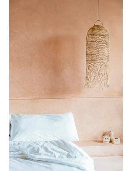Abat-jour pour suspension 30x80 Rotin Naturel The Squid 