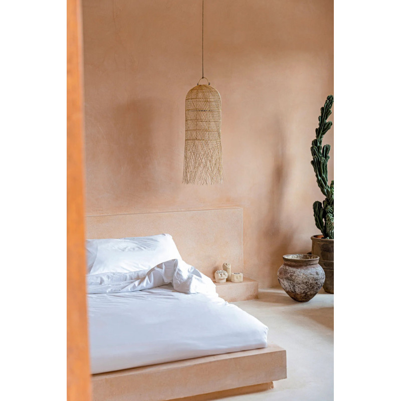 Abat-jour pour suspension 30x80 Rotin Naturel The Squid 