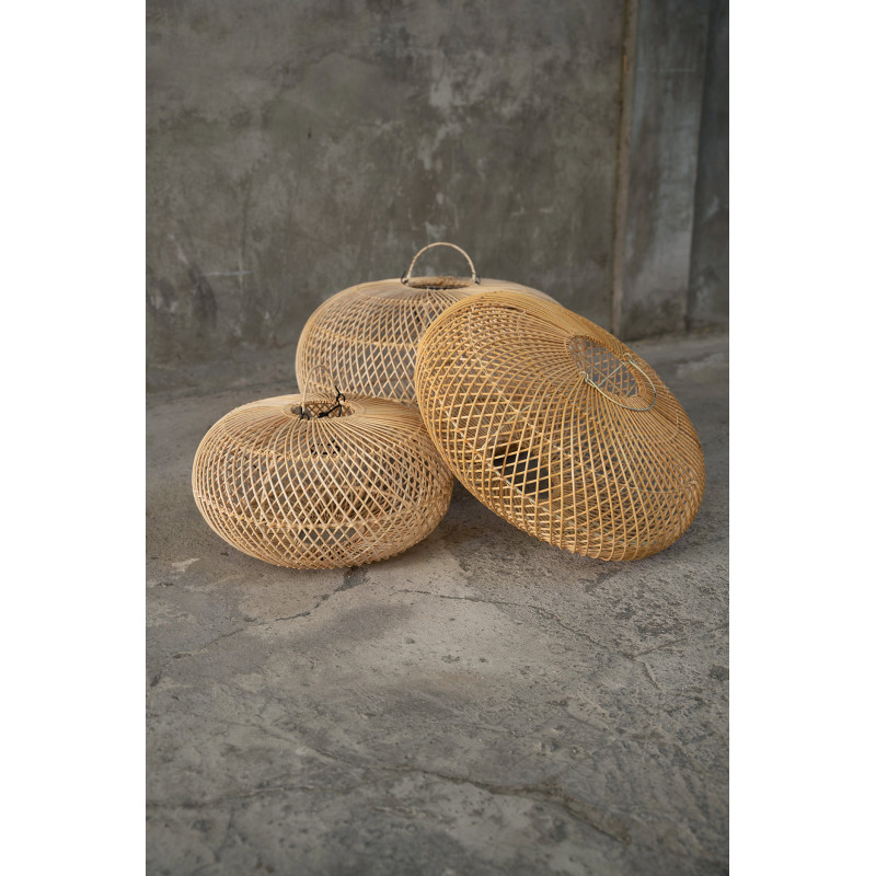 Abat-jour pour suspension 50 cm Rotin Naturel The Wholly 