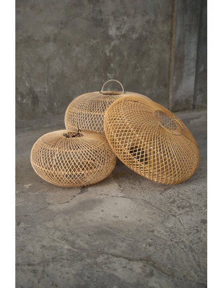 Abat-jour pour suspension 50 cm Rotin Naturel The Wholly 