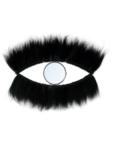 Miroir Mural Oeil 100x60 en Herbe Noir The Black Eye 