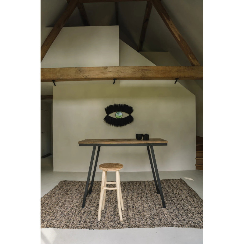 Miroir Mural Oeil 100x60 en Herbe Noir The Black Eye 