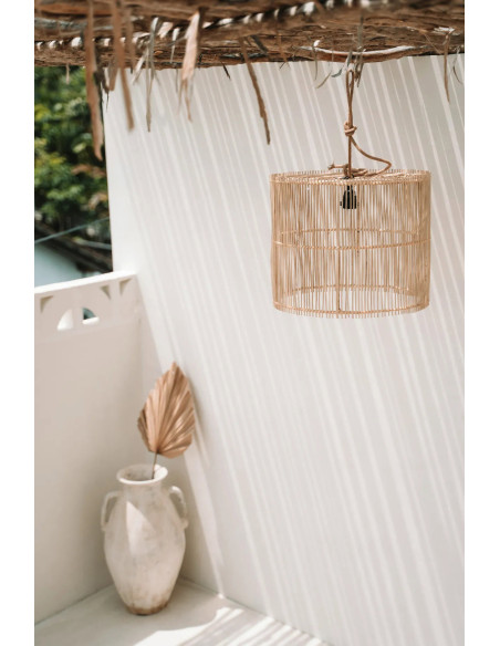 Abat-jour pour suspension 45 cm Rotin Naturel The Chacha 