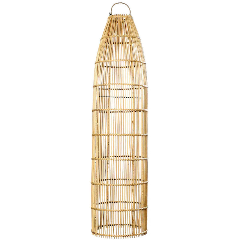 Abat jour original pour suspension 23 cm en Rotin Naturel The Fish Trap 