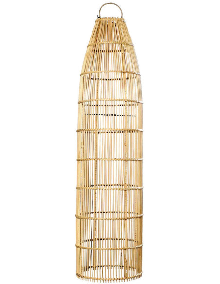 Abat jour original pour suspension 23 cm en Rotin Naturel The Fish Trap 