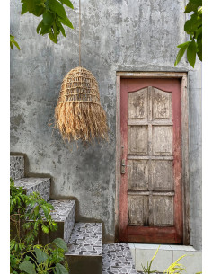 Abat-jour pour suspension 60 cm Herbe Mendong Naturel The Casita 