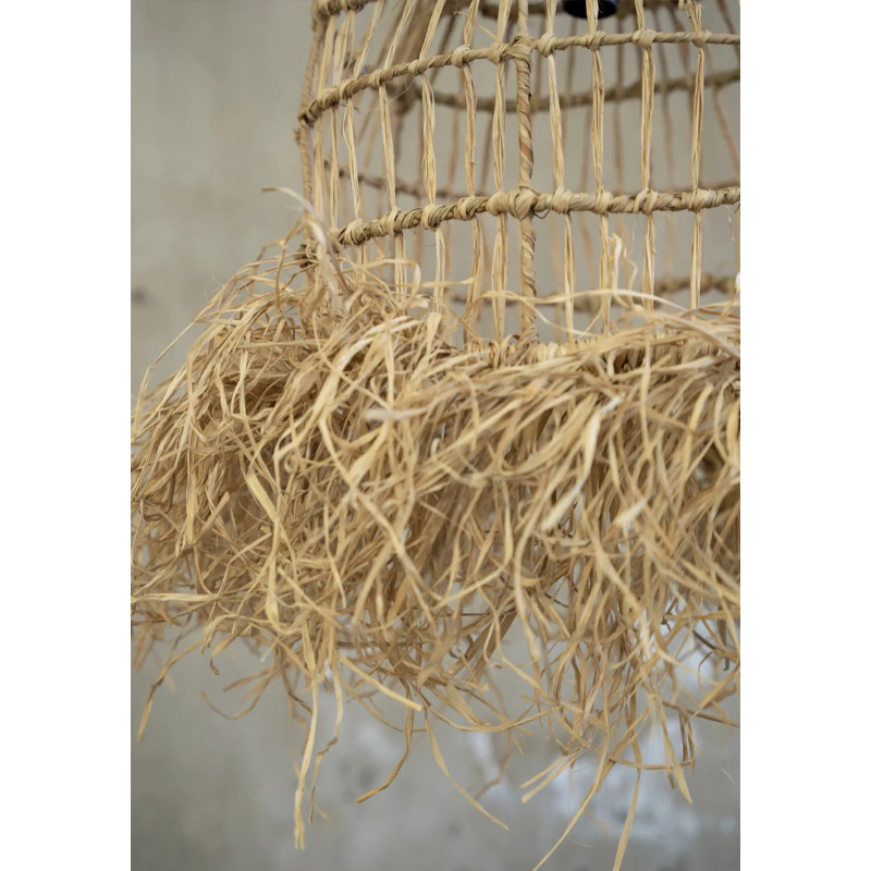 Abat-jour pour suspension 60 cm Herbe Mendong Naturel The Casita 