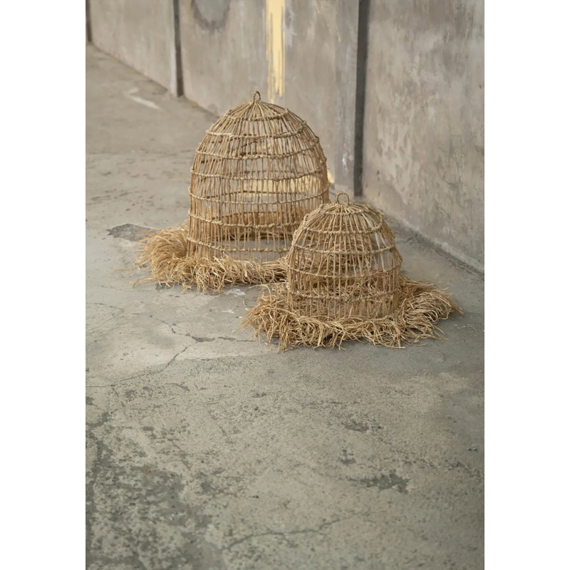 Abat-jour pour suspension 60 cm Herbe Mendong Naturel The Casita 