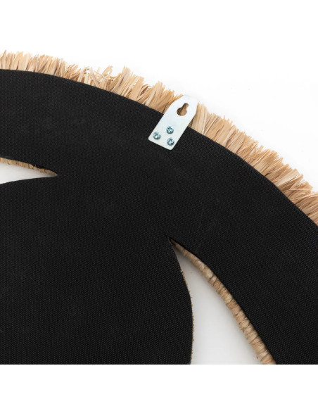 Miroir Mural Oeil 70x40 en Raphia Naturel The Raffia Eye 