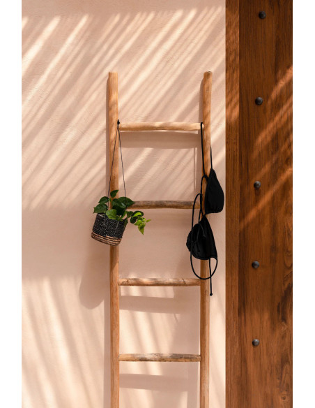 Porte serviettes original Échelle 5 niveaux en Bois de teck Naturel The Tulum 