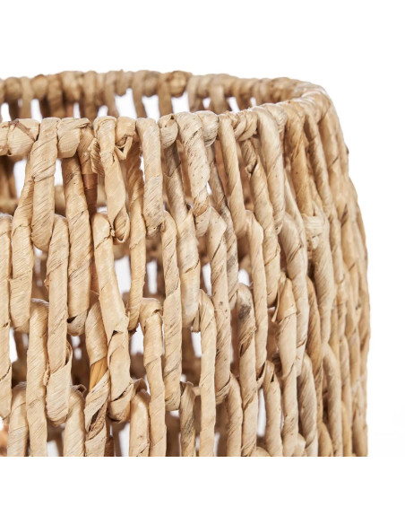 Panier de rangement bohème chic Rond 45 cm Feuille de bananier Naturel Tressé The Louh Louh 