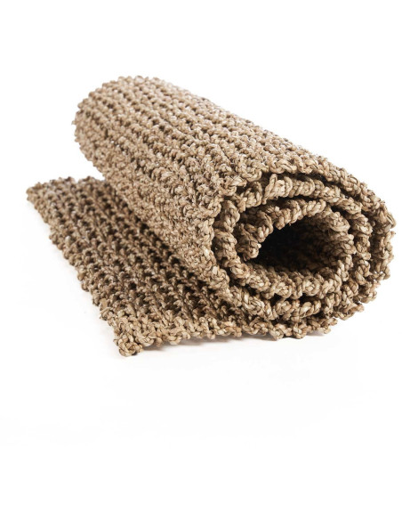 Tapis de couloir bord de mer Rectangulaire 70x120 Sisal Naturel Tressé The Sizali 