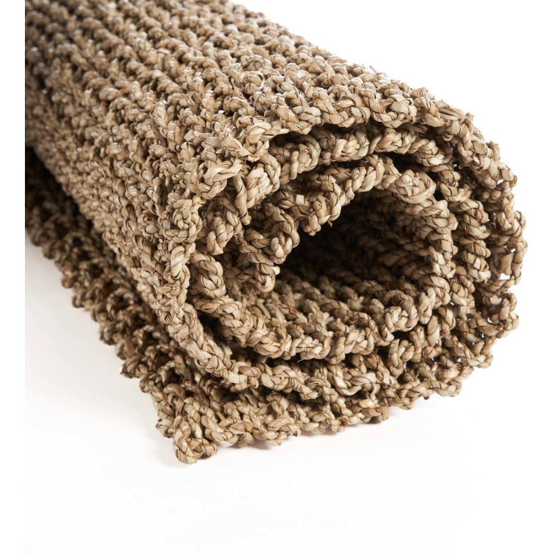 Tapis de couloir bord de mer Rectangulaire 70x120 Sisal Naturel Tressé The Sizali 