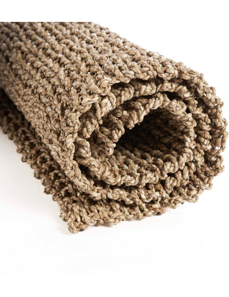 Tapis de couloir bord de mer Rectangulaire 70x120 Sisal Naturel Tressé The Sizali 