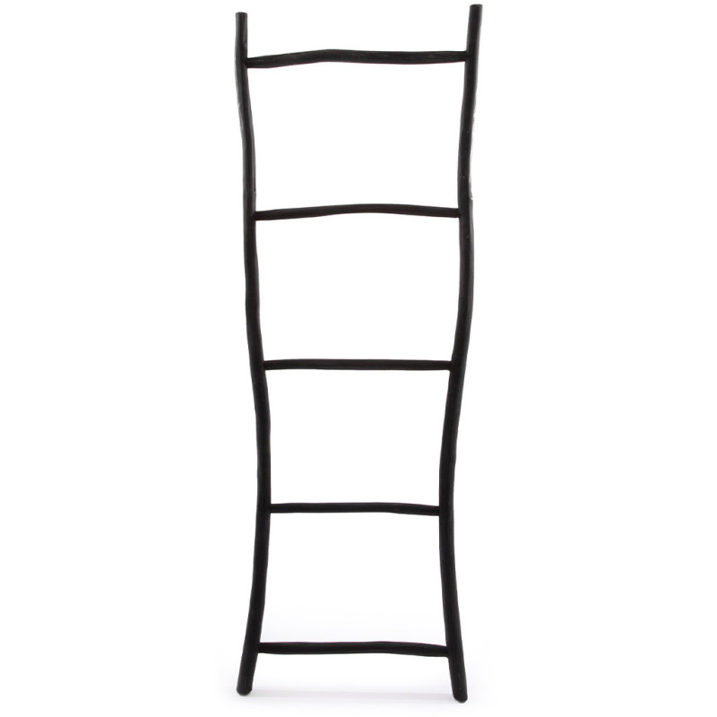 Porte serviettes original Échelle 5 niveaux en Bois de teck Noir The Tulum 