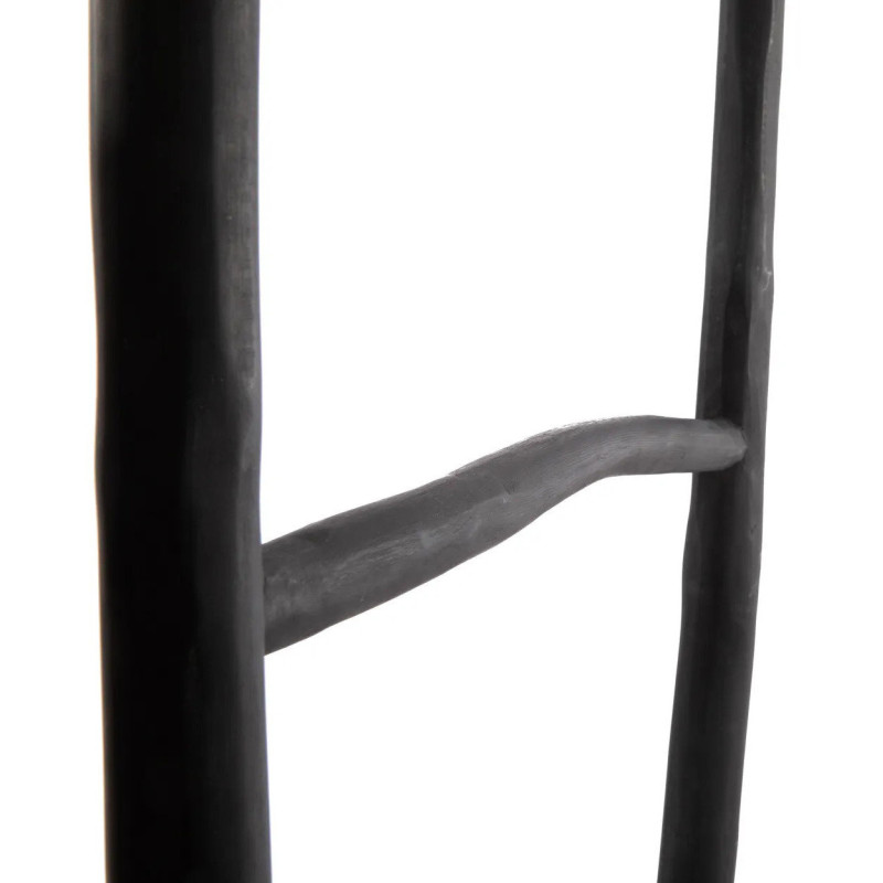 Porte serviettes original Échelle 5 niveaux en Bois de teck Noir The Tulum 