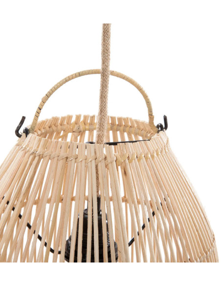 Abat jour original pour suspension 25 cm en Rotin Naturel The Zuri 
