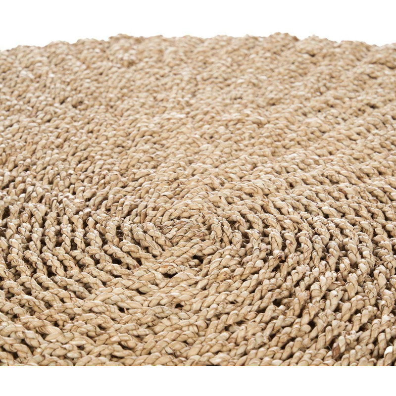 Tapis bord de mer Rond 100 cm Sisal Naturel Tressé The Sizali 