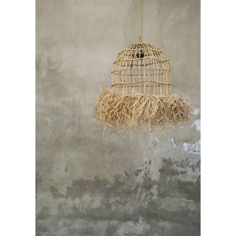 Abat-jour pour suspension 40 cm Herbe Mendong Naturel The Casita 