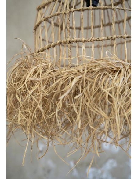 Abat-jour pour suspension 40 cm Herbe Mendong Naturel The Casita 