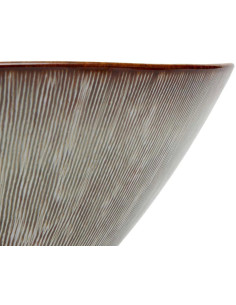 Grand Saladier rond 26 cm Grès Greige Marron The Peniche 