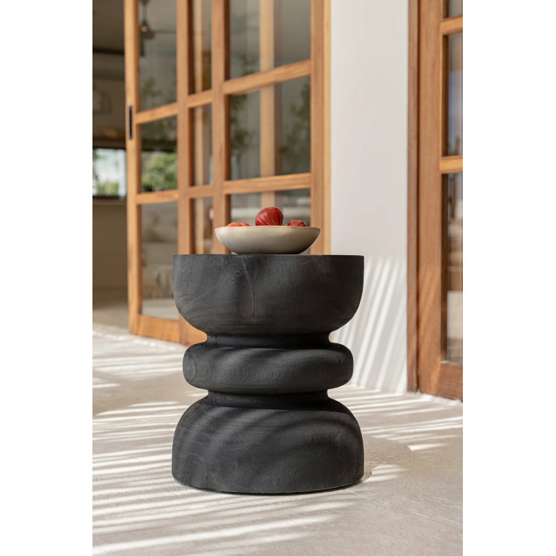 Saladier rond 27 cm Grès Blanc cassé Marron The Cascais 