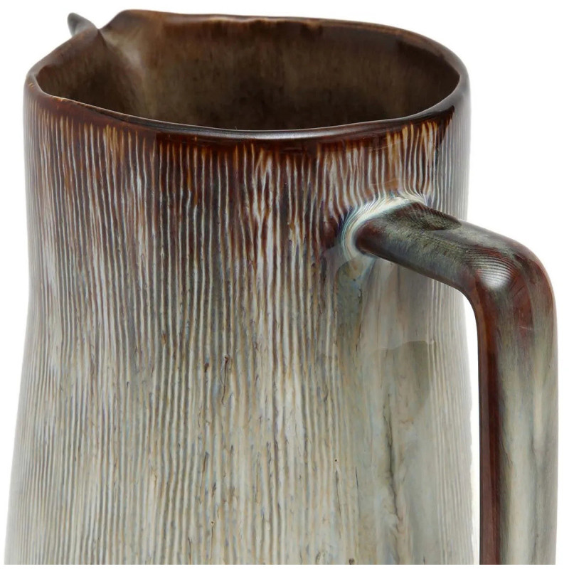Pichet 1,4 Litres Hauteur 23 cm Grès Greige Marron The Peniche 