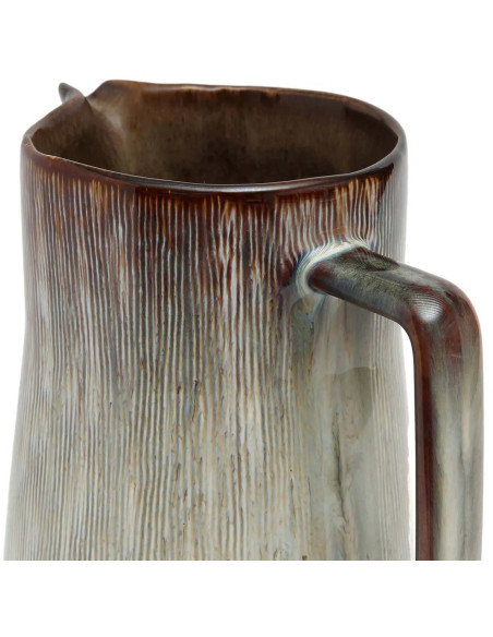 Pichet 1,4 Litres Hauteur 23 cm Grès Greige Marron The Peniche 
