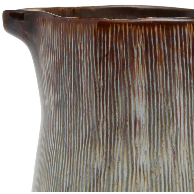 Pichet 1,4 Litres Hauteur 23 cm Grès Greige Marron The Peniche 