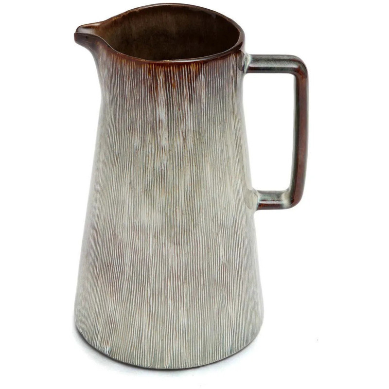 Pichet 1,4 Litres Hauteur 23 cm Grès Greige Marron The Peniche 
