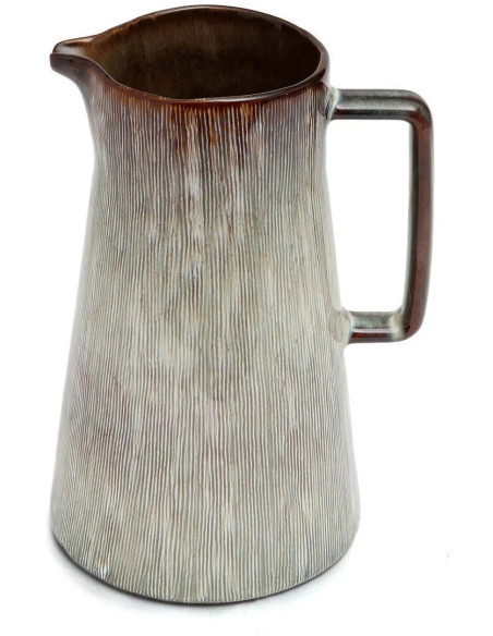 Pichet 1,4 Litres Hauteur 23 cm Grès Greige Marron The Peniche 