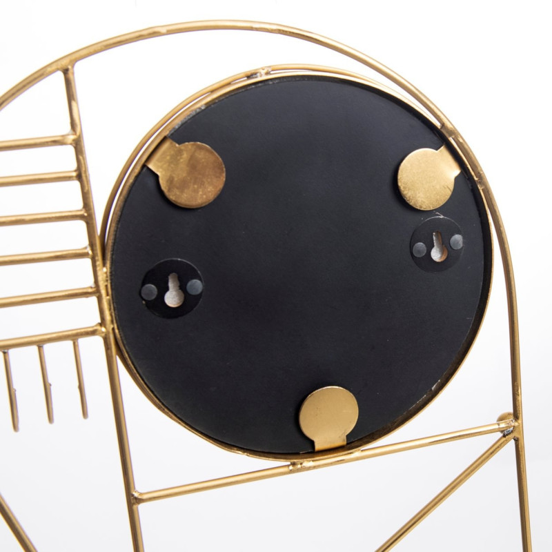 Miroir mural original Ovale en Métal Doré The Do I Look Pretty 