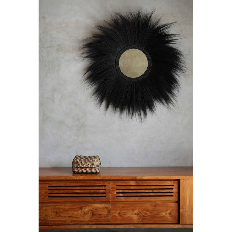 Boîte de rangement originale avec couvercle Carrée 28 cm Bambou Marron Noix de coco The Coconut Shell 