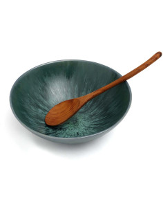 Grand Saladier rond 26 cm Grès Bleu The Aqua 