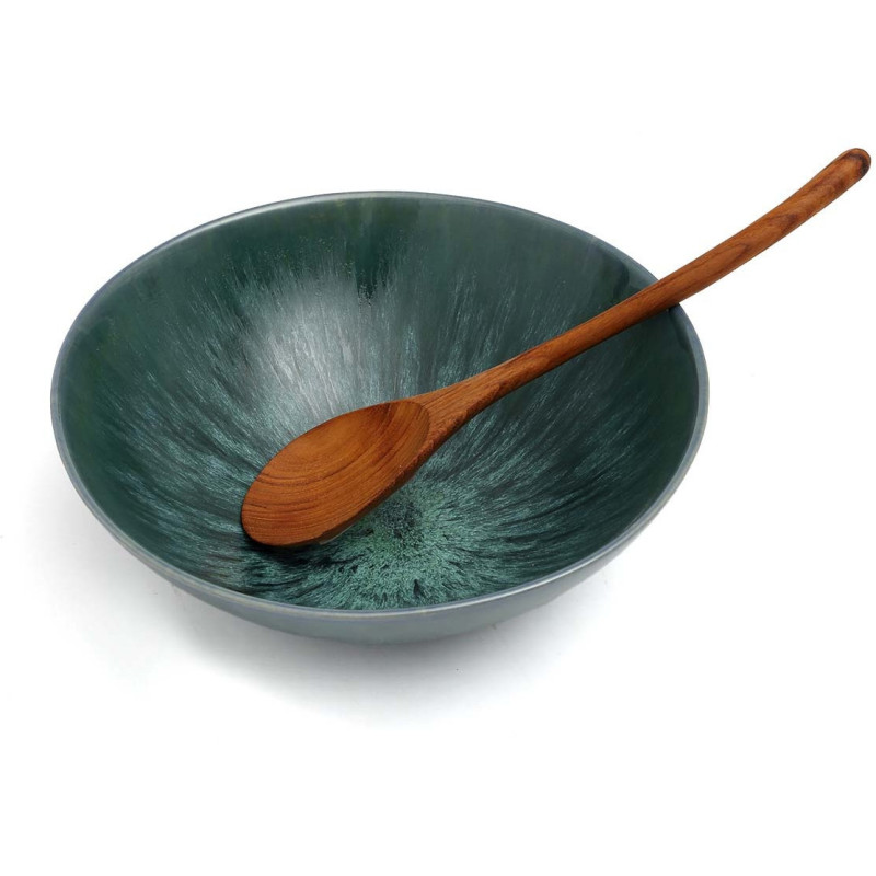 Grand Saladier rond 26 cm Grès Bleu The Aqua 