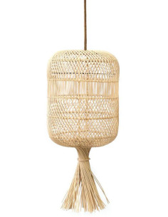Abat-jour pour suspension 22 cm Rotin Naturel The Dumpling