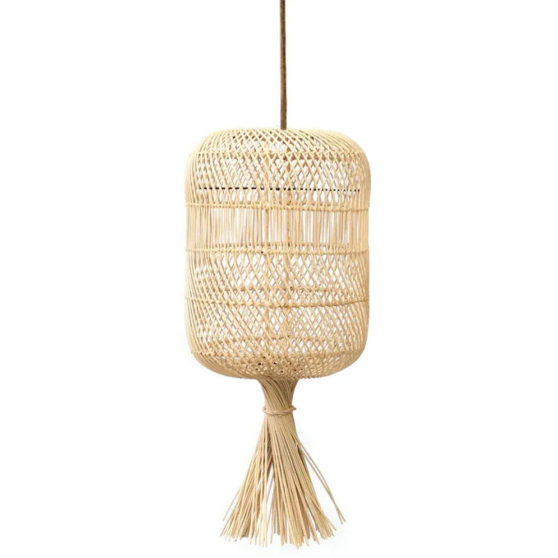 Abat-jour pour suspension 22 cm Rotin Naturel The Dumpling