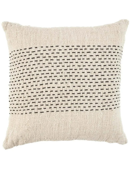 House de coussin originale Carrée 50x50 en Coton Naturel Noir The Misty 