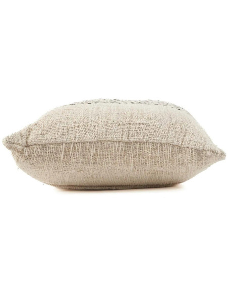 House de coussin originale Carrée 50x50 en Coton Naturel Noir The Misty 