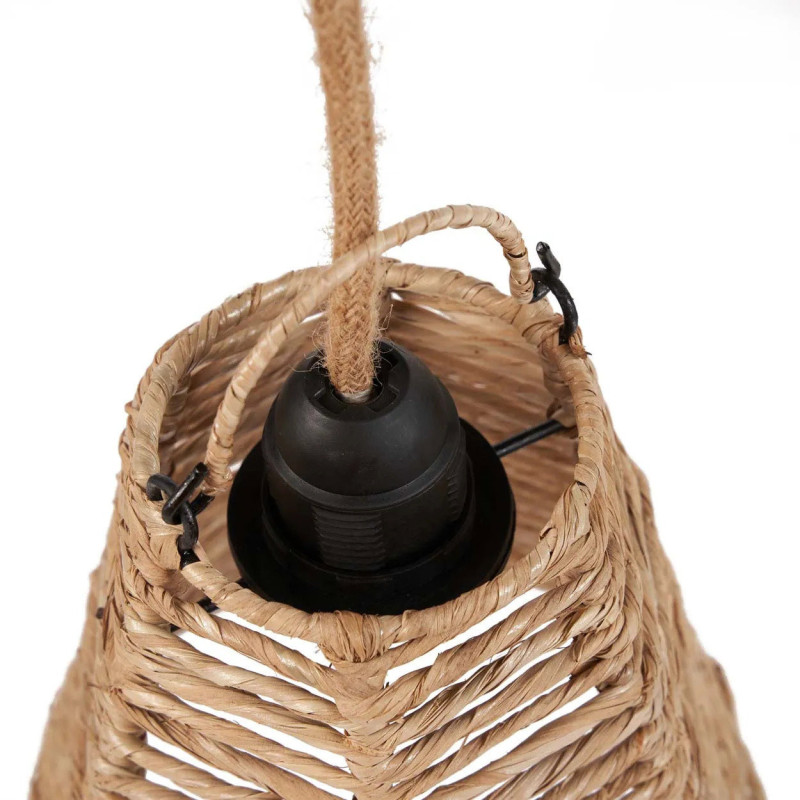 Abat-jour bohème 20 cm Rotin Naturel Tressé The Fini 