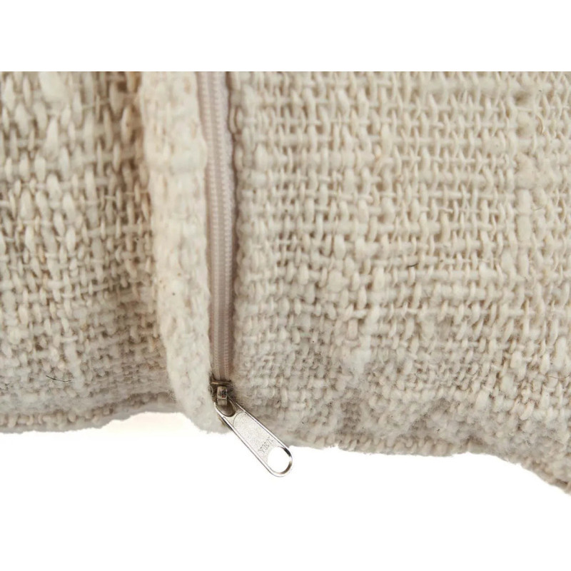 Housse de coussin originale Carrée 50x50 en Coton Coquillage Naturel The Nomad 