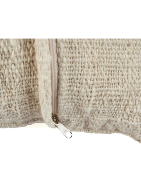 Housse de coussin originale Carrée 50x50 en Coton Coquillage Naturel The Nomad 