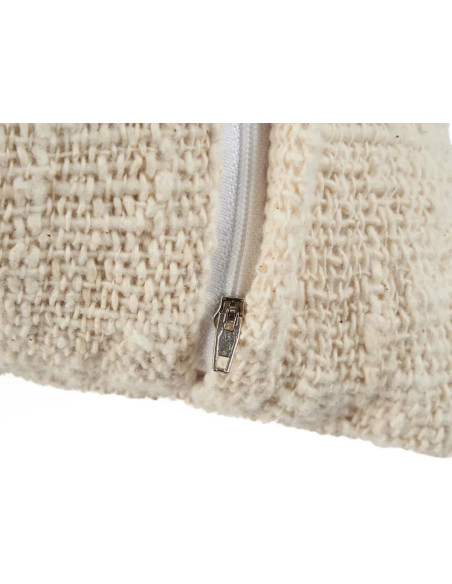 House de coussin originale Palmier Carrée 50x50 en Coton Naturel Blanc The Isla Palm 